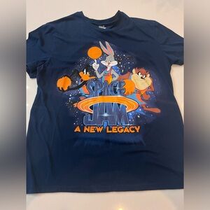 Space Jam A New Legacy Blue‎ Looney Tunes Squad T-shirt Mens Large